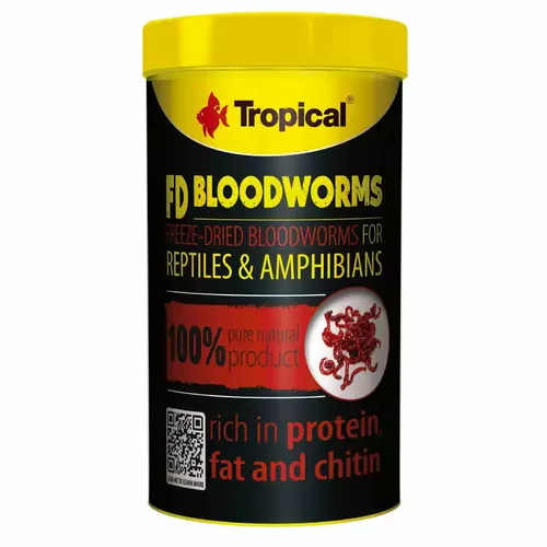 Tropical Fd Blood Worms 250ml/17G