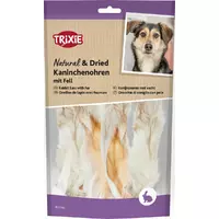 Uszy kr�lika z futrem, przysmak, dla psa 100g
