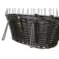 WIKLINOWY KOSZYK DO ROWERU  50x41x35cm CZARNY
