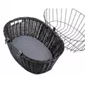WIKLINOWY KOSZYK DO ROWERU  50x41x35cm CZARNY