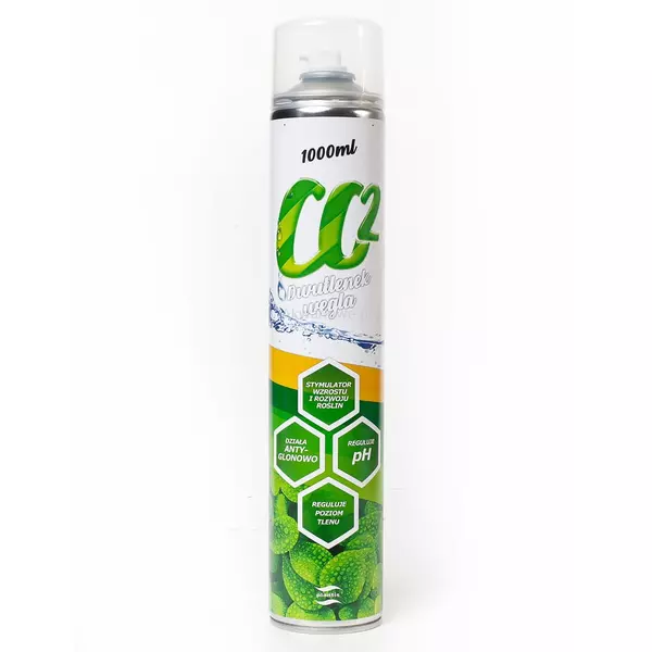 Wymienna butla do zestawu CO2 w sprayu PLANTIS [1000ml] - zielona