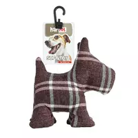 Z887 materia�owy terrier czerwona krata