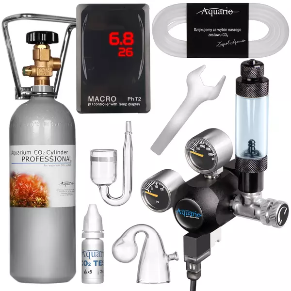 Zestaw CO2 BLACK EXCLUSIVE (z komputerem pH Macro AQUA) z butl� 2.1l