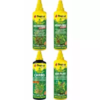 Zestaw nawoz�w dla ro�lin firmy Tropical (micro, macro, w�giel, potas) 4x100ml