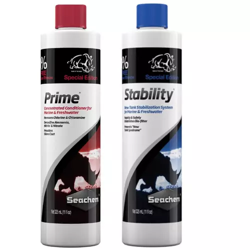 Zestaw Seachem na start - Prime i Stability [2x325ml]