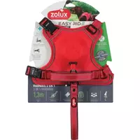 ZOLUX Szelki dla psa ze smyczą automatyczną Easyride L czerwone