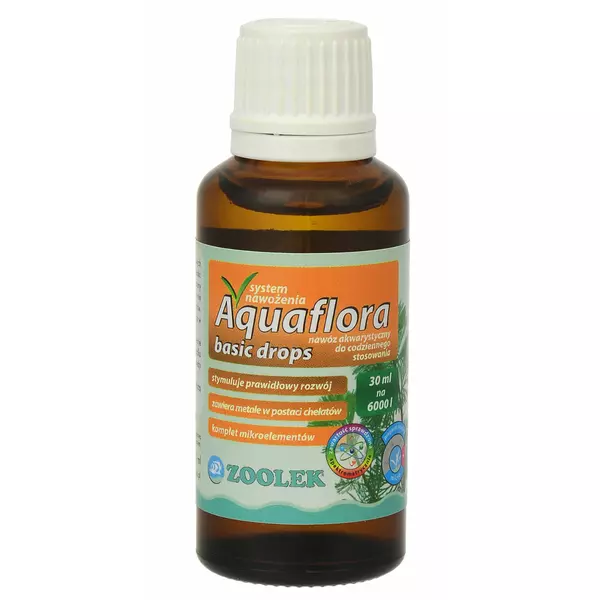 Zoolek Aquaflora BASIC DROPS [30ml] - naw�z uniwersalny, skoncentrowany